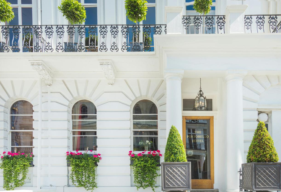 Hotellet i virkeligheten. Voss sitt hjem i serien. Foto: Portobello Hotel